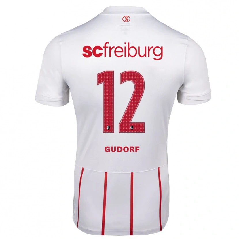 Danxen Heren Ally Gudorf #12 Wit Rood Geel Uitshirt Uittenue 2026/27 T-Shirt België