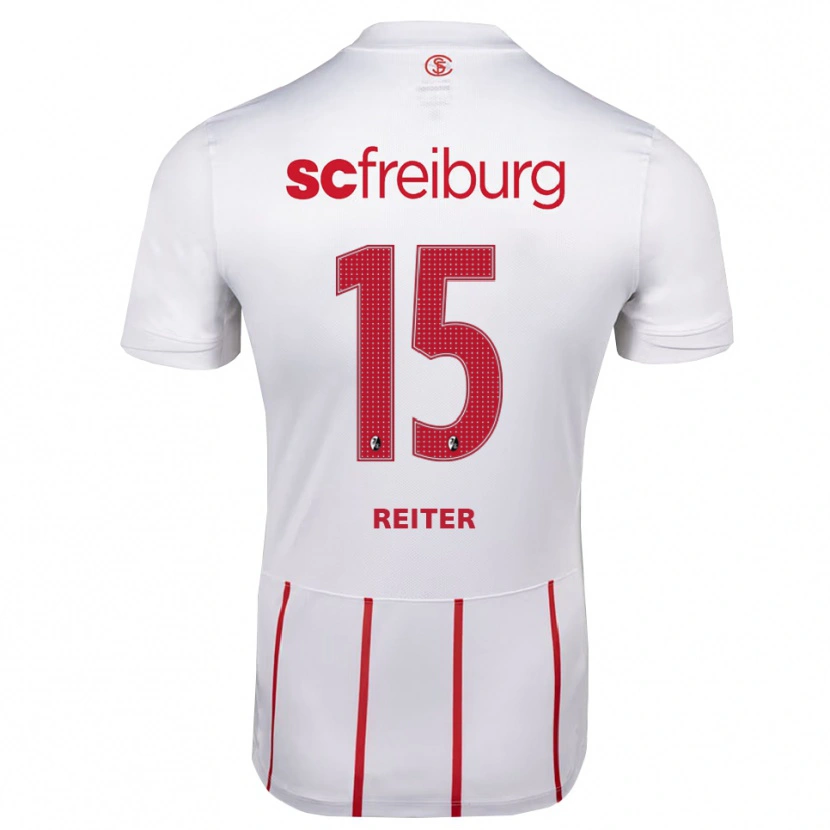 Danxen Heren Vincent Reiter #15 Wit Rood Geel Uitshirt Uittenue 2026/27 T-Shirt België