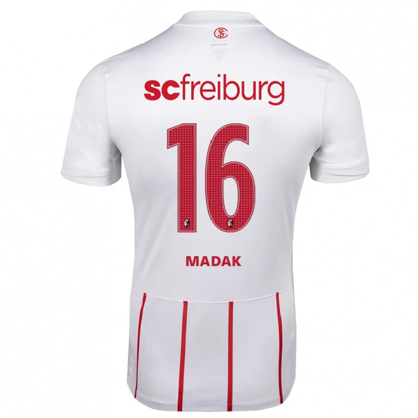 Danxen Heren Mahir Madak #16 Wit Rood Geel Uitshirt Uittenue 2026/27 T-Shirt België