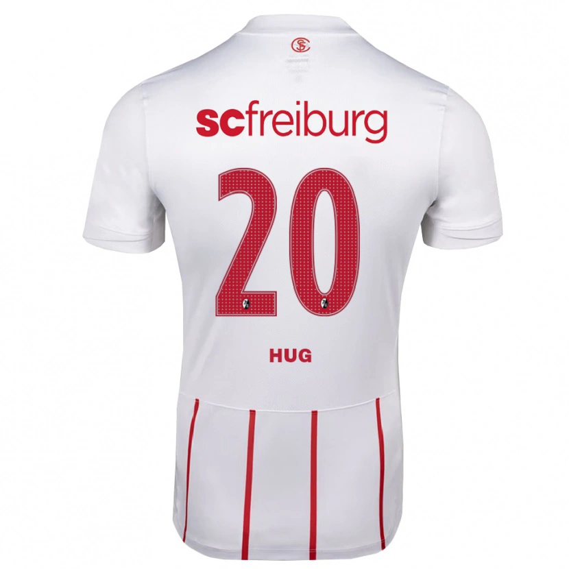 Danxen Heren Nico Hug #20 Wit Rood Geel Uitshirt Uittenue 2026/27 T-Shirt België