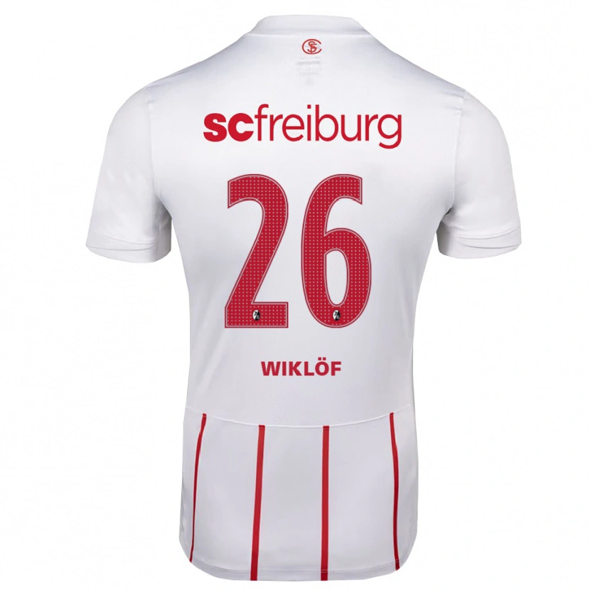 Danxen Heren Oscar Wiklöf #26 Wit Rood Geel Uitshirt Uittenue 2026/27 T-Shirt België