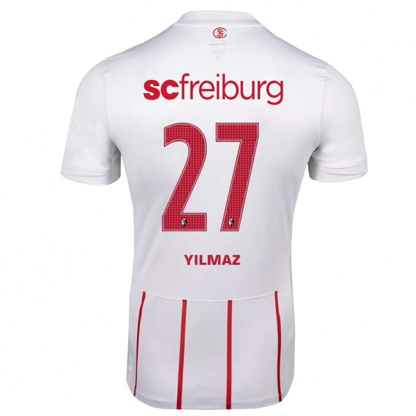 Danxen Heren Berkay Yılmaz #27 Wit Rood Geel Uitshirt Uittenue 2026/27 T-Shirt België