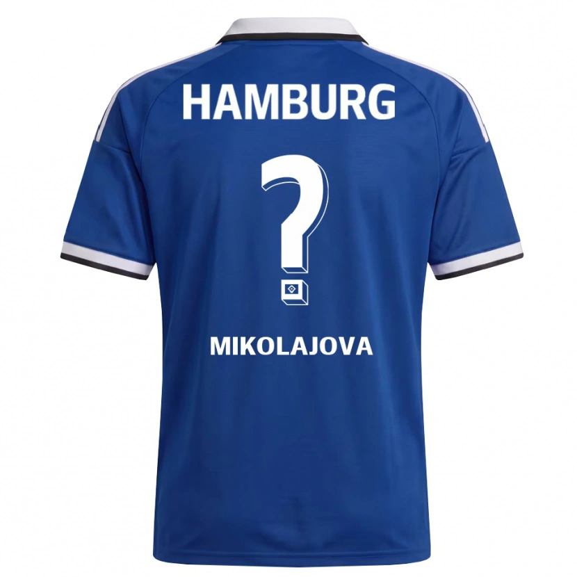 Danxen Heren Maria Mikolajova #0 Wit Blauw Uitshirt Uittenue 2026/27 T-Shirt België