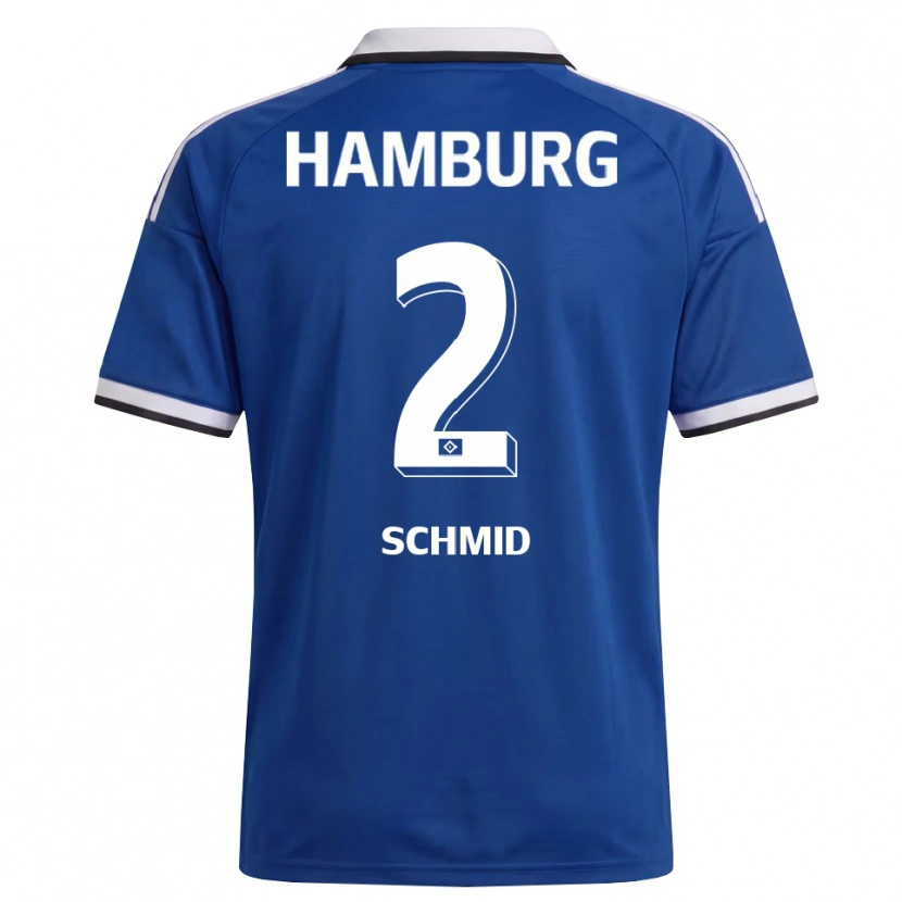 Danxen Heren Maximilian Schmid #2 Wit Blauw Uitshirt Uittenue 2026/27 T-Shirt België