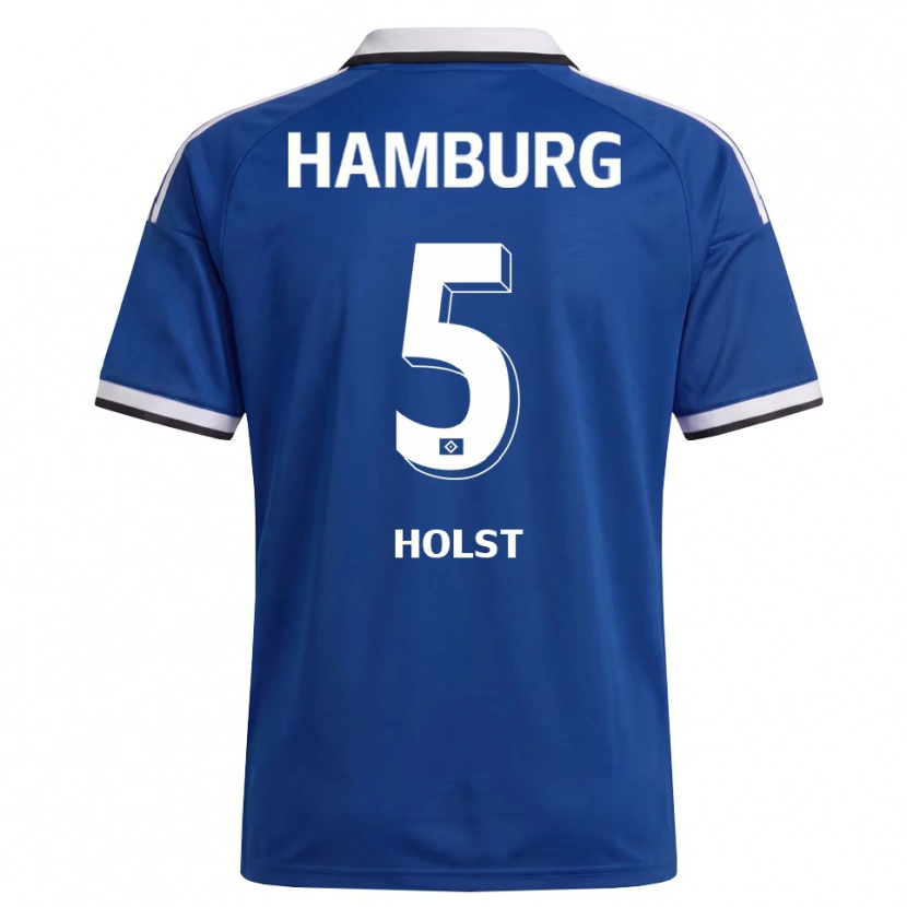 Danxen Heren Evelyn Holst #5 Wit Blauw Uitshirt Uittenue 2026/27 T-Shirt België
