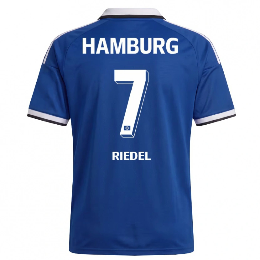 Danxen Heren Arnaud Riedel #7 Wit Blauw Uitshirt Uittenue 2026/27 T-Shirt België
