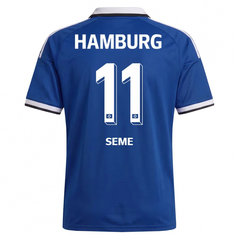 Danxen Heren Anna-Katharina Seme #11 Wit Blauw Uitshirt Uittenue 2026/27 T-Shirt België