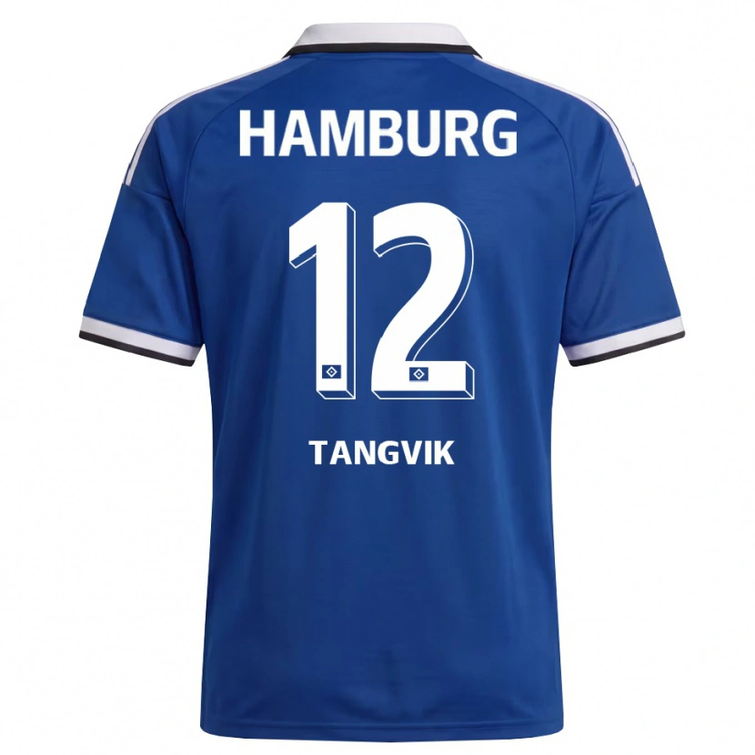 Danxen Heren Sander Tangvik #12 Wit Blauw Uitshirt Uittenue 2026/27 T-Shirt België
