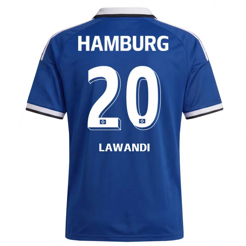Danxen Heren Alexander Lawandi #20 Wit Blauw Uitshirt Uittenue 2026/27 T-Shirt België
