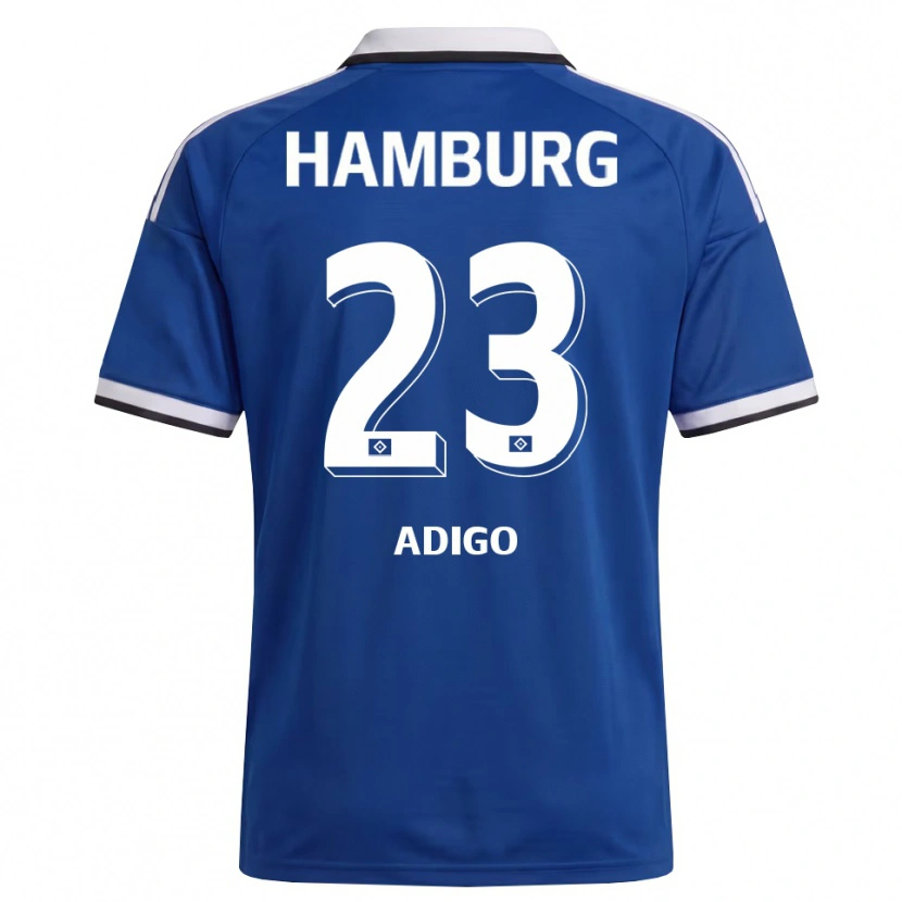 Danxen Heren Noah Adigo #23 Wit Blauw Uitshirt Uittenue 2026/27 T-Shirt België