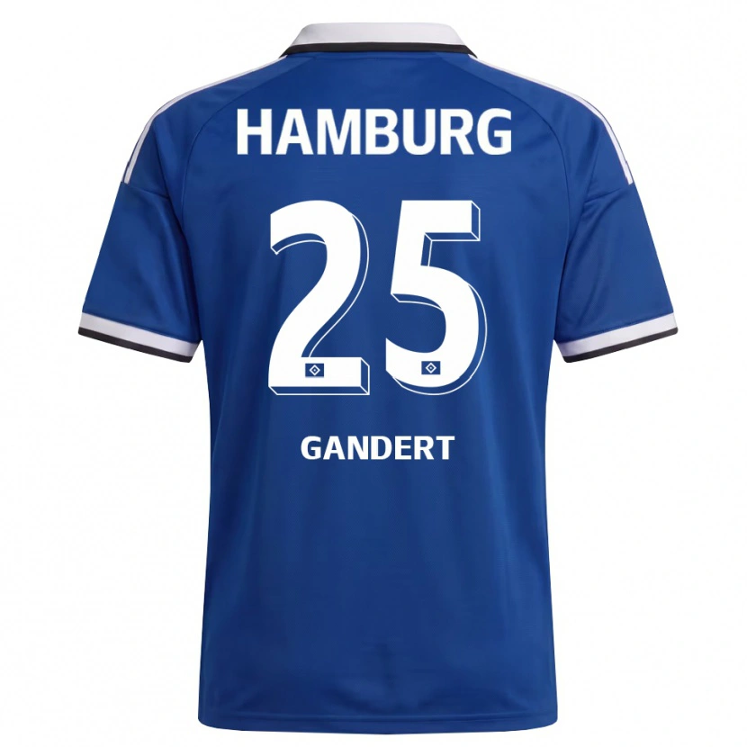 Danxen Heren Jeremy Gandert #25 Wit Blauw Uitshirt Uittenue 2026/27 T-Shirt België