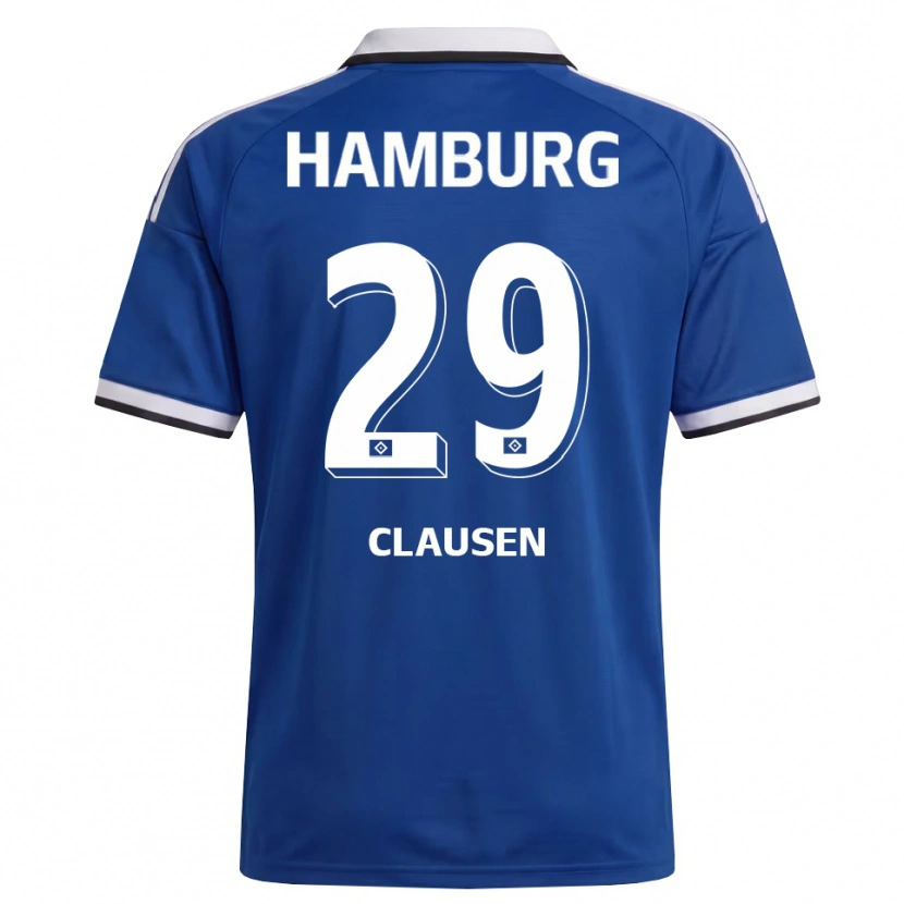 Danxen Heren Lina Clausen #29 Wit Blauw Uitshirt Uittenue 2026/27 T-Shirt België