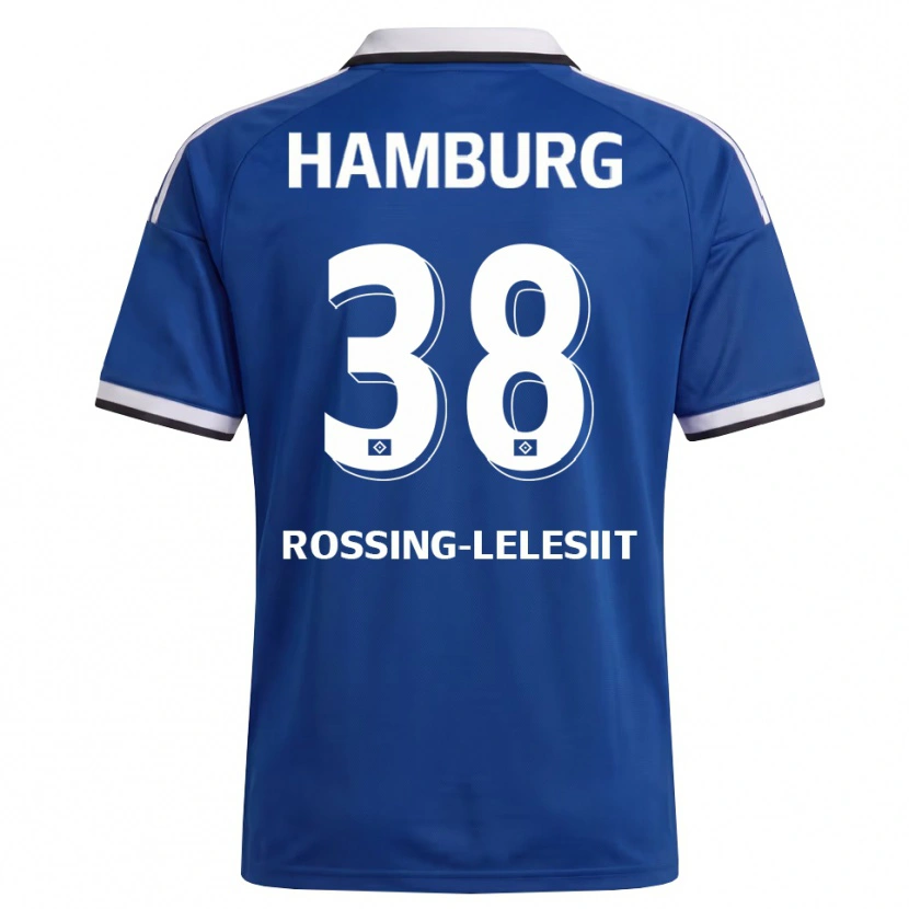 Danxen Heren Alexander Røssing-Lelesiit #38 Wit Blauw Uitshirt Uittenue 2026/27 T-Shirt België