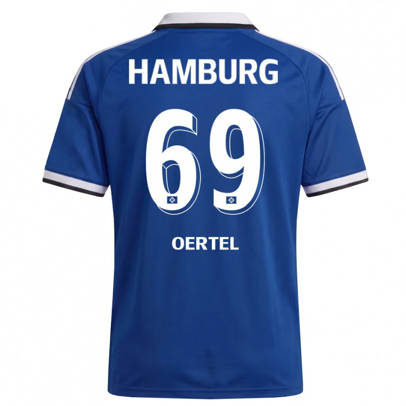 Danxen Heren Jan Oertel #69 Wit Blauw Uitshirt Uittenue 2026/27 T-Shirt België