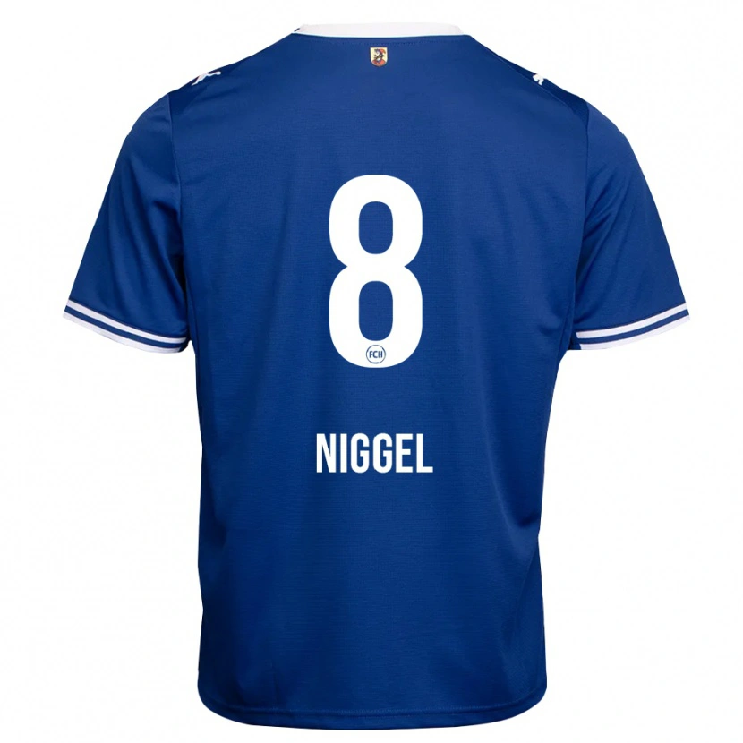 Danxen Heren Henrik Niggel #8 Koninklijk Blauw Wit Uitshirt Uittenue 2026/27 T-Shirt België