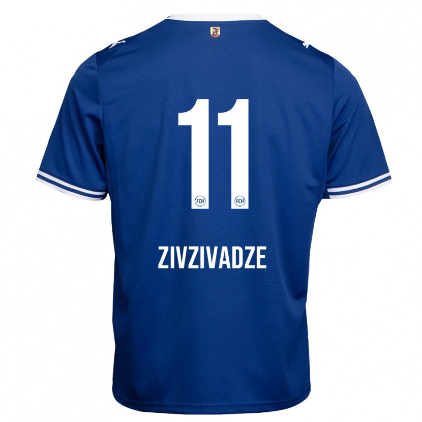 Danxen Heren Budu Zivzivadze #11 Koninklijk Blauw Wit Uitshirt Uittenue 2026/27 T-Shirt België