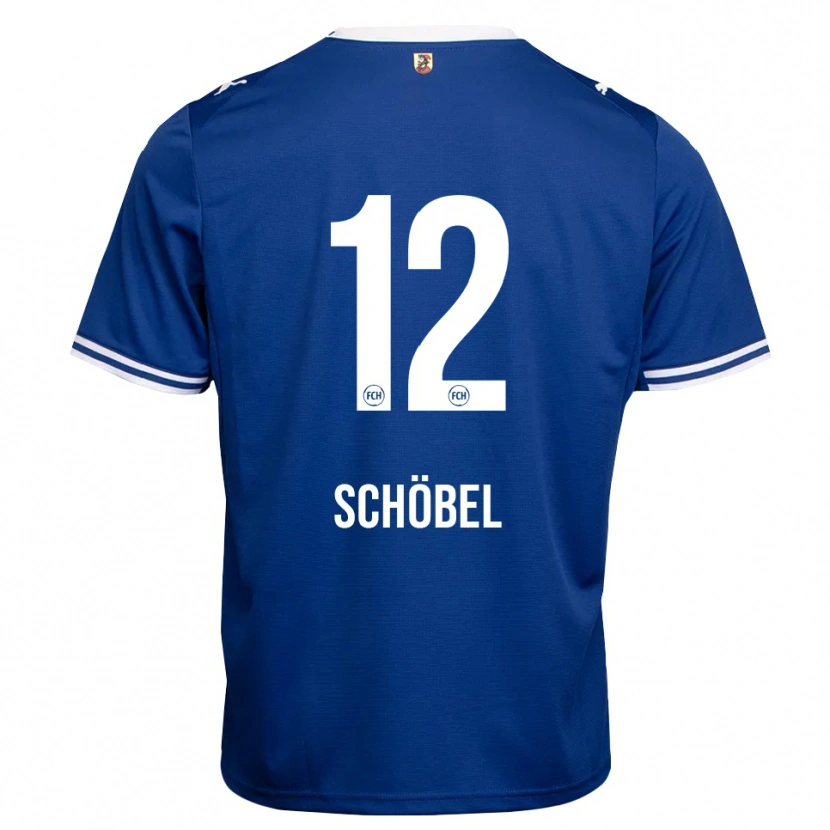 Danxen Heren Etienne Schöbel #12 Koninklijk Blauw Wit Uitshirt Uittenue 2026/27 T-Shirt België