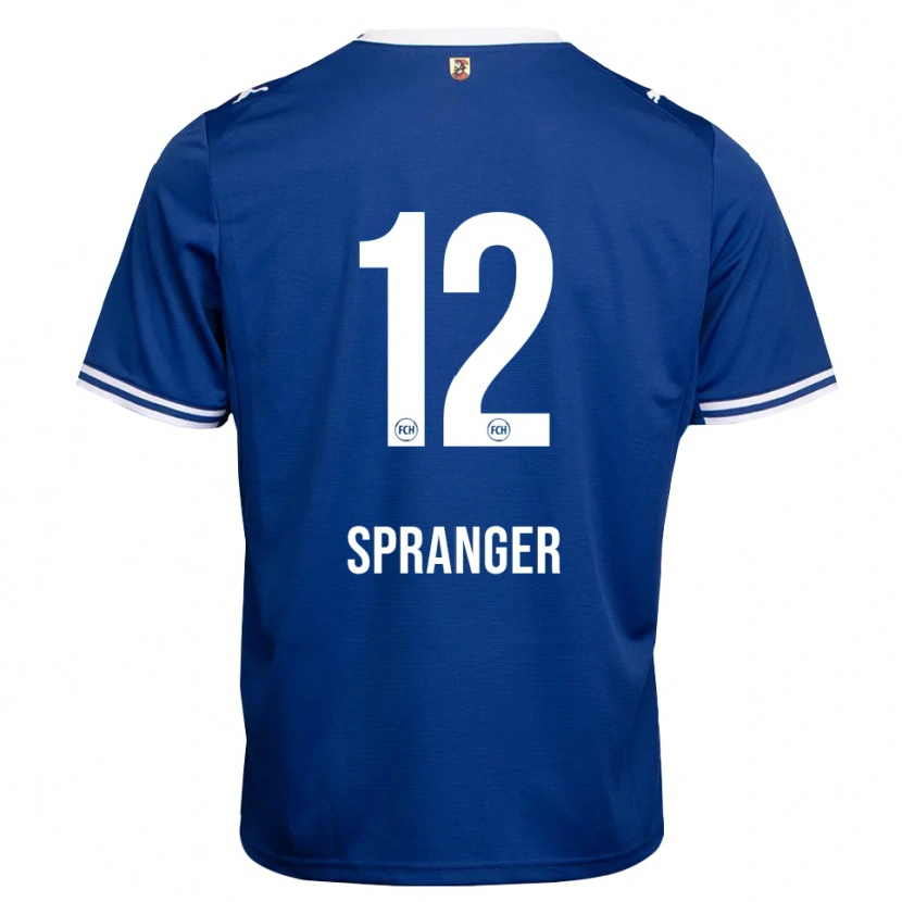 Danxen Heren Luke Spranger #12 Koninklijk Blauw Wit Uitshirt Uittenue 2026/27 T-Shirt België