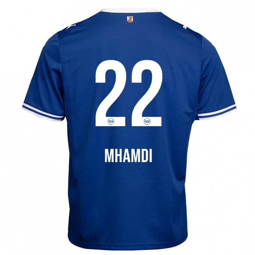 Danxen Heren Oualid Mhamdi #22 Koninklijk Blauw Wit Uitshirt Uittenue 2026/27 T-Shirt België