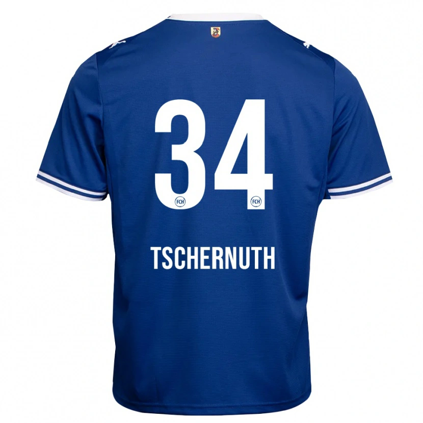 Danxen Heren Paul Tschernuth #34 Koninklijk Blauw Wit Uitshirt Uittenue 2026/27 T-Shirt België