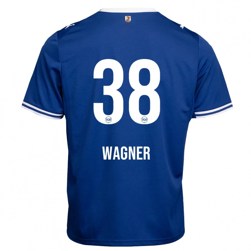 Danxen Heren Yannik Wagner #38 Koninklijk Blauw Wit Uitshirt Uittenue 2026/27 T-Shirt België