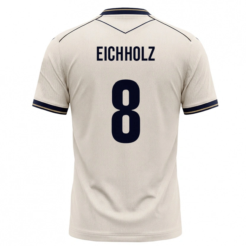 Danxen Heren Damian Eichholz #8 Off-White Inktblauw Uitshirt Uittenue 2026/27 T-Shirt België