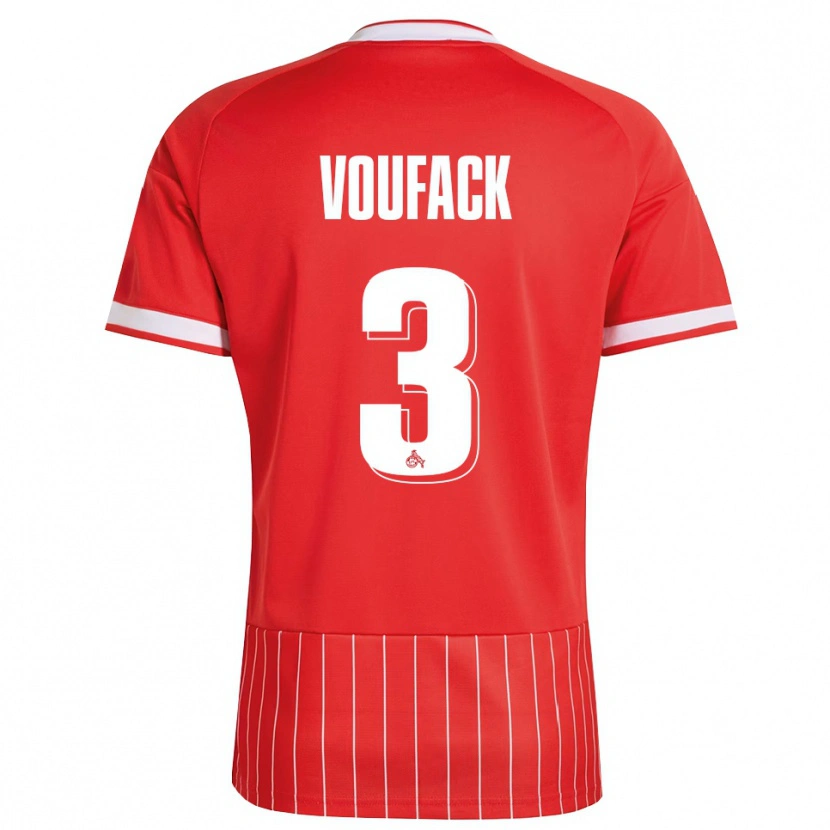 Danxen Heren Lionel Voufack #3 Rood Wit Groen Uitshirt Uittenue 2026/27 T-Shirt België