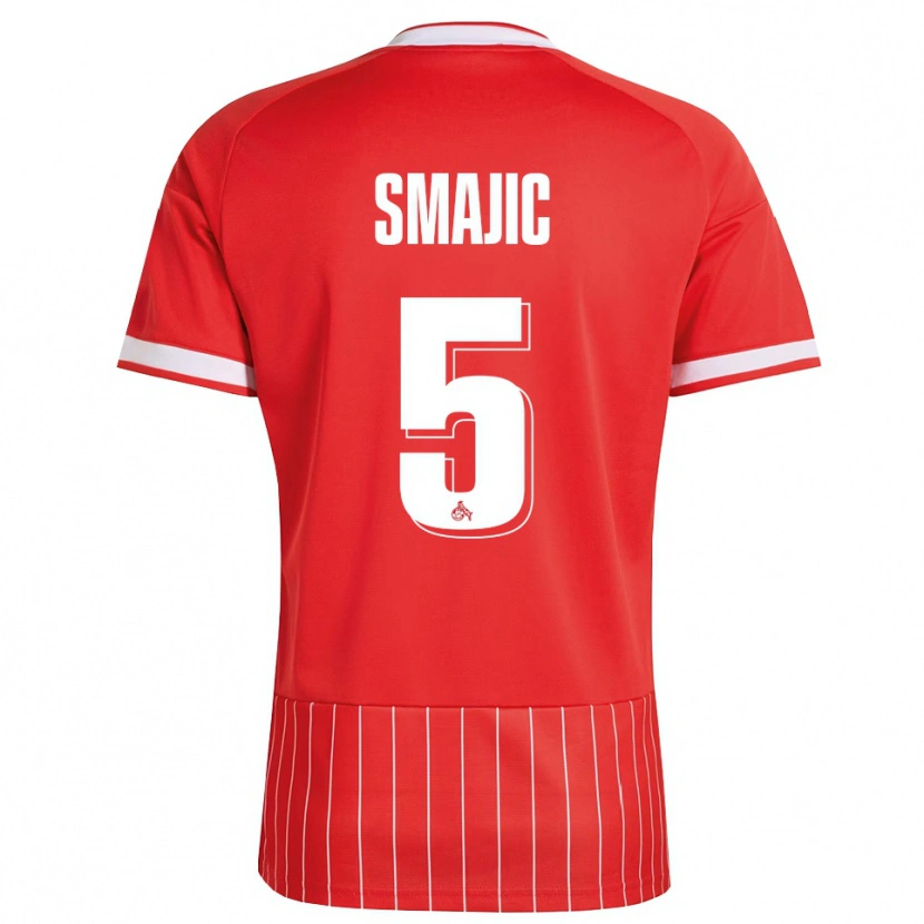 Danxen Heren Rijad Smajic #5 Rood Wit Groen Uitshirt Uittenue 2026/27 T-Shirt België