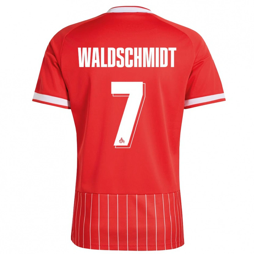 Danxen Heren Luca Waldschmidt #7 Rood Wit Groen Uitshirt Uittenue 2026/27 T-Shirt België