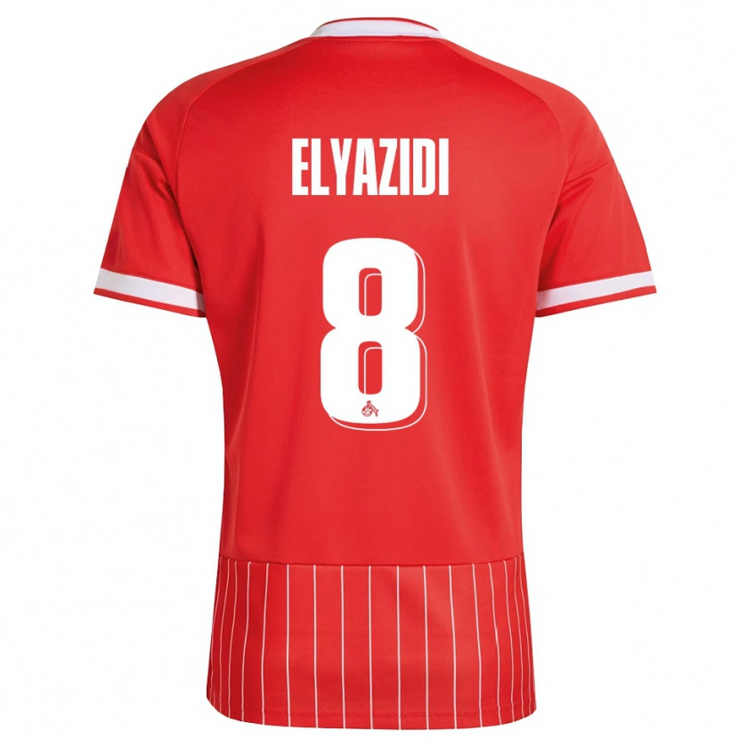 Danxen Heren Ilias Elyazidi #8 Rood Wit Groen Uitshirt Uittenue 2026/27 T-Shirt België