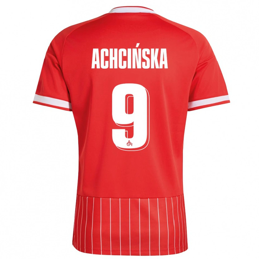 Danxen Heren Adriana Achcińska #9 Rood Wit Groen Uitshirt Uittenue 2026/27 T-Shirt België