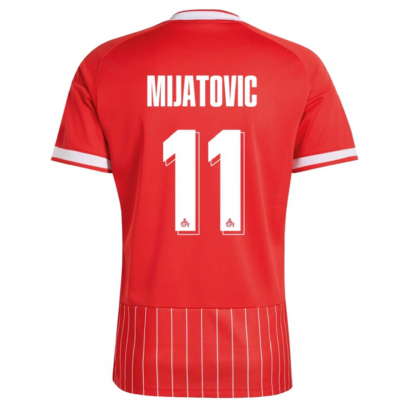 Danxen Heren Luca Mijatovic #11 Rood Wit Groen Uitshirt Uittenue 2026/27 T-Shirt België