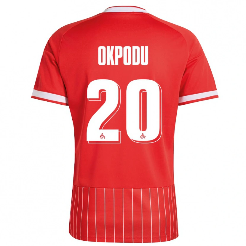 Danxen Heren David Okpodu #20 Rood Wit Groen Uitshirt Uittenue 2026/27 T-Shirt België