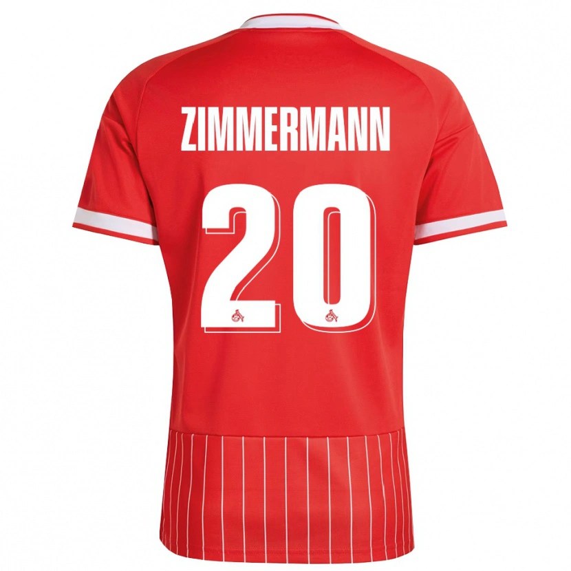 Danxen Heren Nick Zimmermann #20 Rood Wit Groen Uitshirt Uittenue 2026/27 T-Shirt België