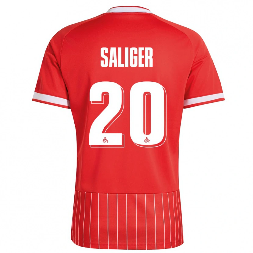 Danxen Heren Jonas Saliger #20 Rood Wit Groen Uitshirt Uittenue 2026/27 T-Shirt België