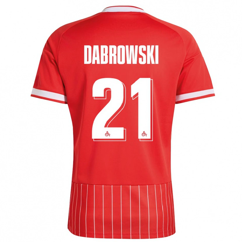 Danxen Heren Luc Dabrowski #21 Rood Wit Groen Uitshirt Uittenue 2026/27 T-Shirt België