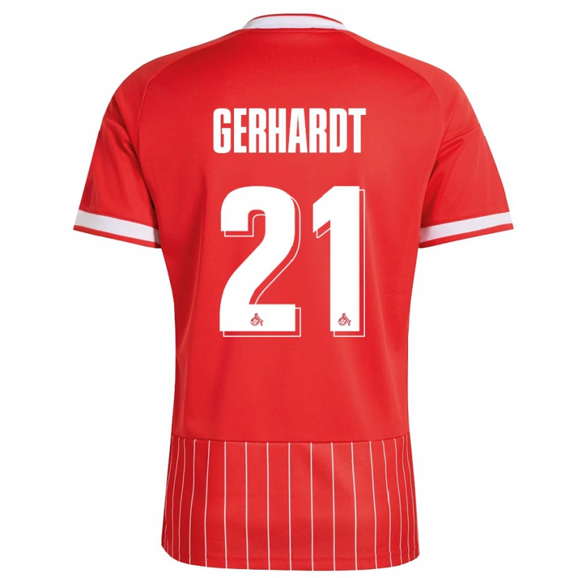 Danxen Heren Anna Gerhardt #21 Rood Wit Groen Uitshirt Uittenue 2026/27 T-Shirt België