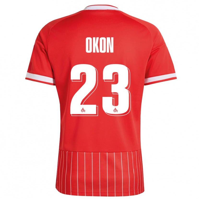 Danxen Heren Paul Okon-Engstler #23 Rood Wit Groen Uitshirt Uittenue 2026/27 T-Shirt België
