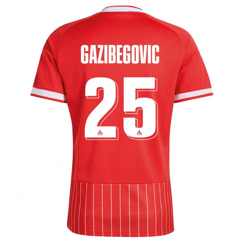 Danxen Heren Jusuf Gazibegovic #25 Rood Wit Groen Uitshirt Uittenue 2026/27 T-Shirt België