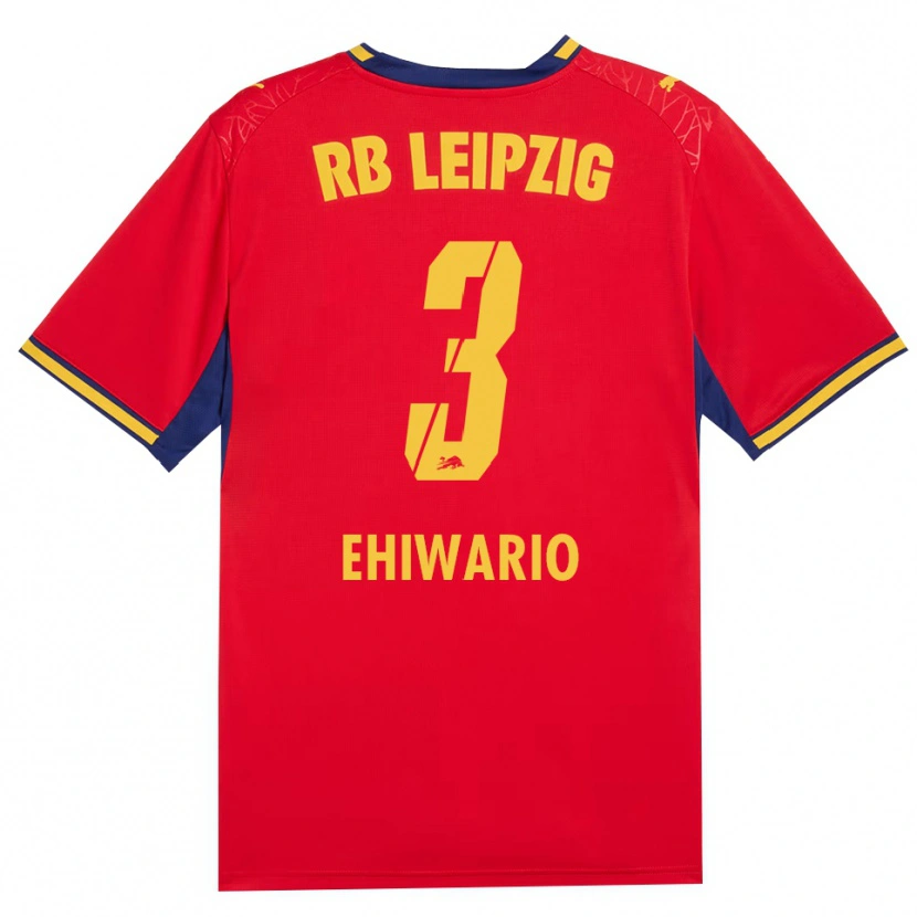 Danxen Heren Nwabueze Ehiwario #3 Rood Geel Koninklijk Blauw Uitshirt Uittenue 2026/27 T-Shirt België
