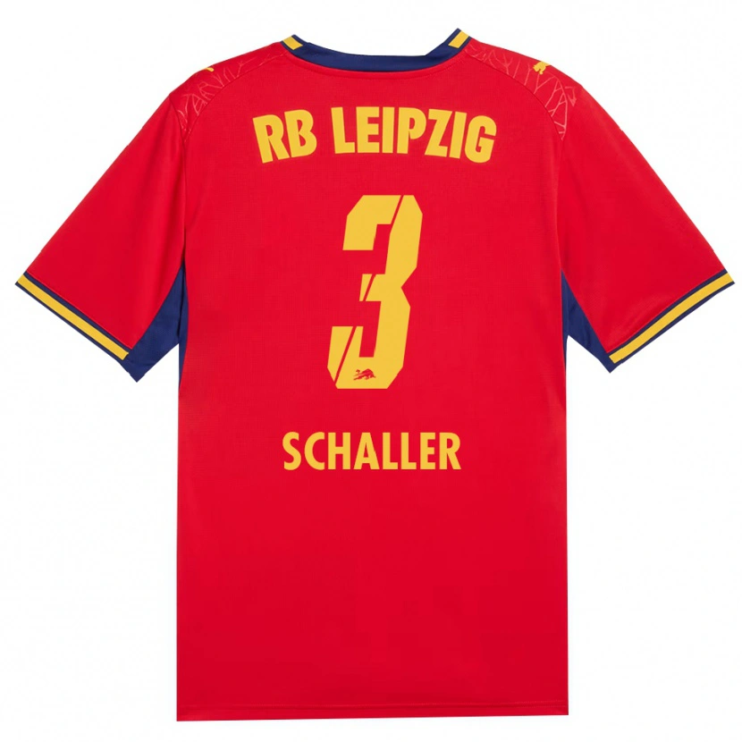 Danxen Heren Josefine Schaller #3 Rood Geel Koninklijk Blauw Uitshirt Uittenue 2026/27 T-Shirt België