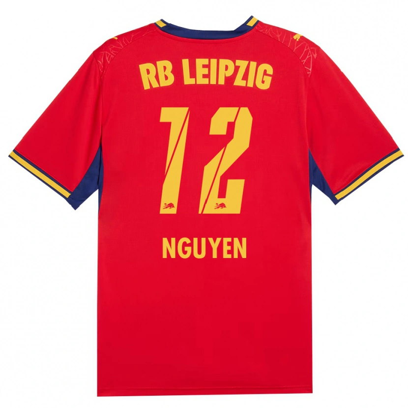 Danxen Heren Vu Nguyen #12 Rood Geel Koninklijk Blauw Uitshirt Uittenue 2026/27 T-Shirt België