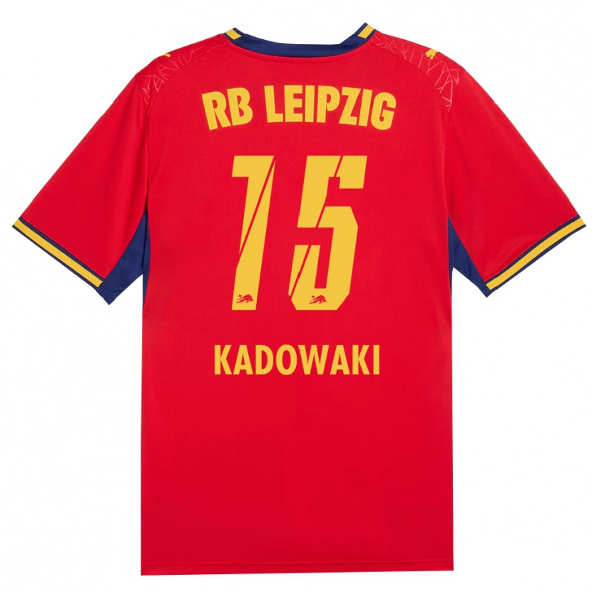 Danxen Heren Mai Kadowaki #15 Rood Geel Koninklijk Blauw Uitshirt Uittenue 2026/27 T-Shirt België