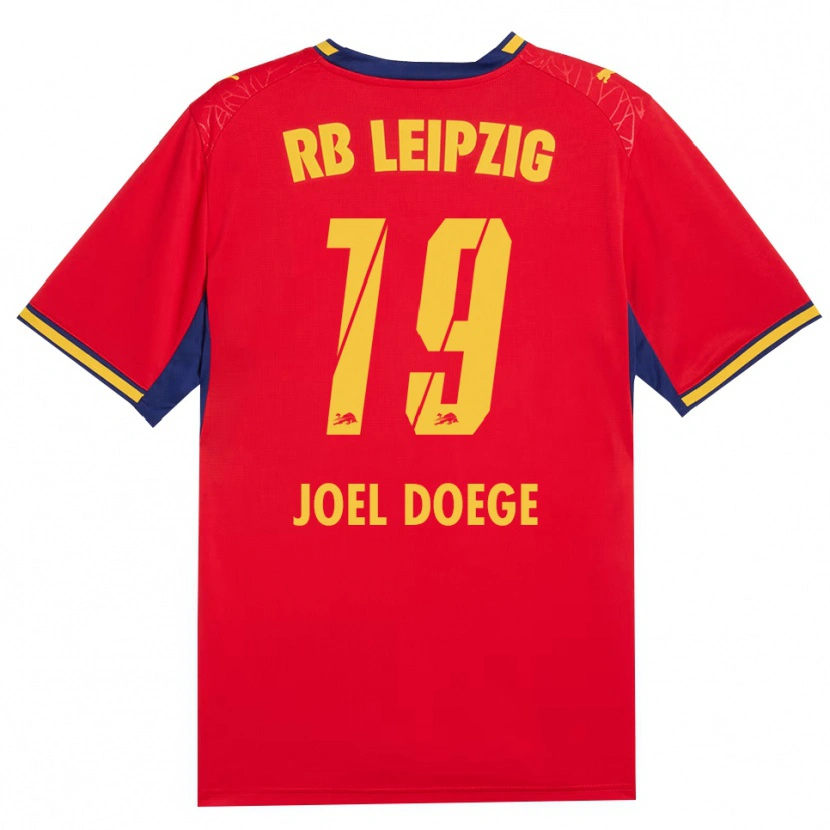 Danxen Heren Louis Joel Doege #19 Rood Geel Koninklijk Blauw Uitshirt Uittenue 2026/27 T-Shirt België