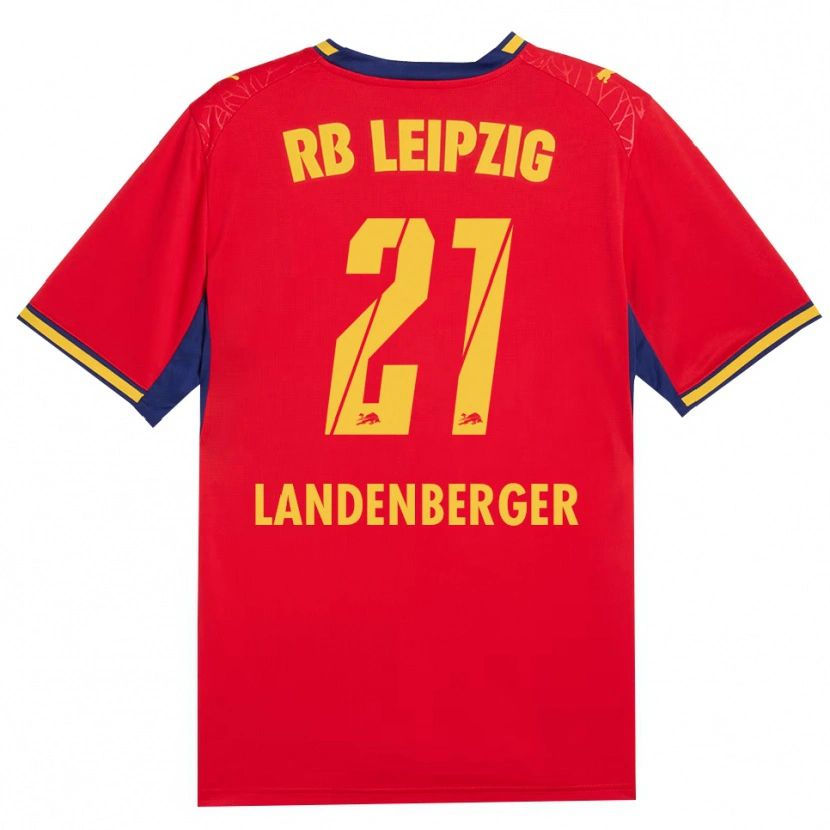 Danxen Heren Julia Landenberger #21 Rood Geel Koninklijk Blauw Uitshirt Uittenue 2026/27 T-Shirt België