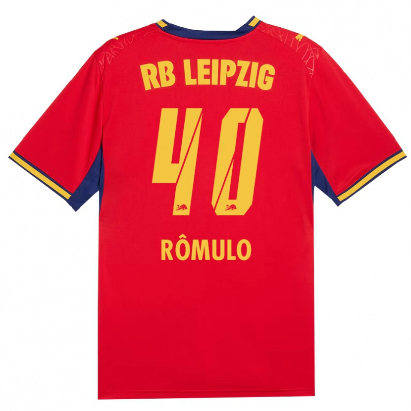 Danxen Heren Rômulo José Cardoso Da Cruz #40 Rood Geel Koninklijk Blauw Uitshirt Uittenue 2026/27 T-Shirt België