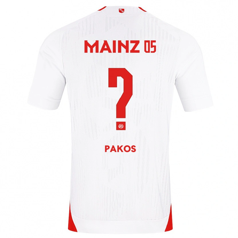 Danxen Heren Georgios Pakos #0 Wit Rood Geel Uitshirt Uittenue 2026/27 T-Shirt België