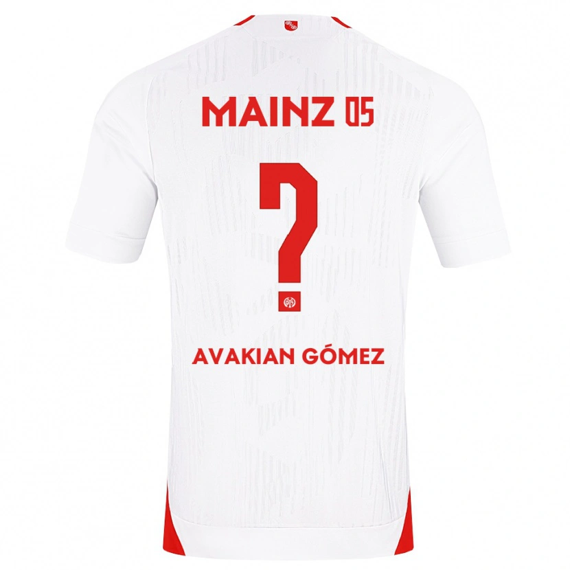 Danxen Heren Román Avakian Gómez #0 Wit Rood Geel Uitshirt Uittenue 2026/27 T-Shirt België