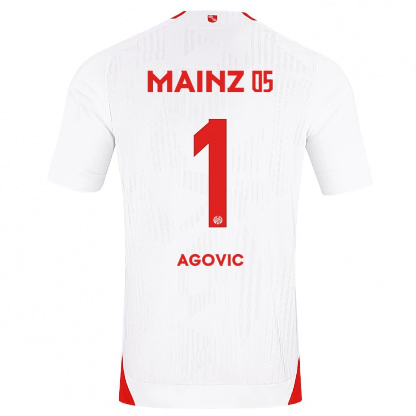Danxen Heren Daris Agovic #1 Wit Rood Geel Uitshirt Uittenue 2026/27 T-Shirt België