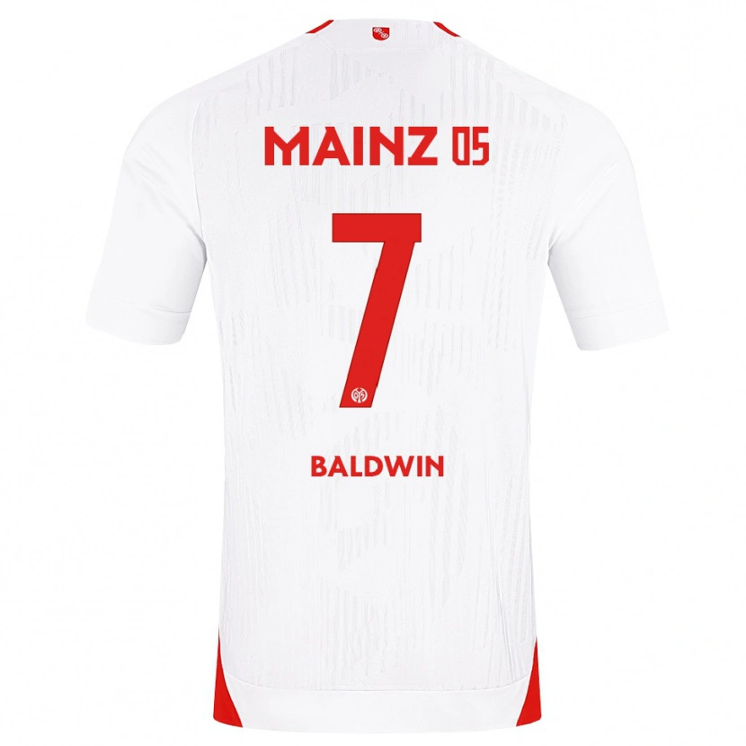 Danxen Heren Kevin Baldwin #7 Wit Rood Geel Uitshirt Uittenue 2026/27 T-Shirt België